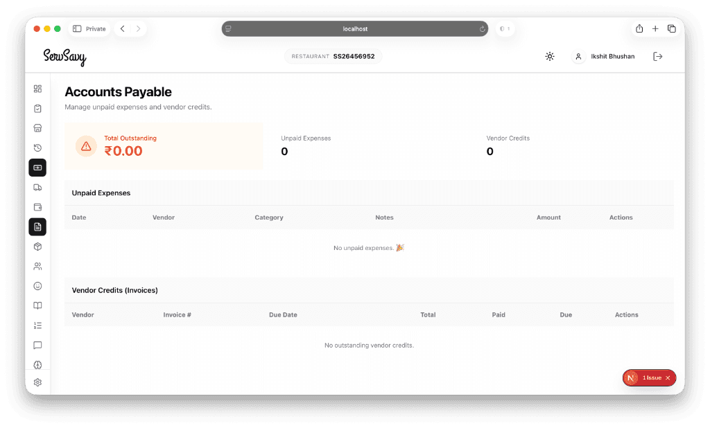 Account Payable Tracker